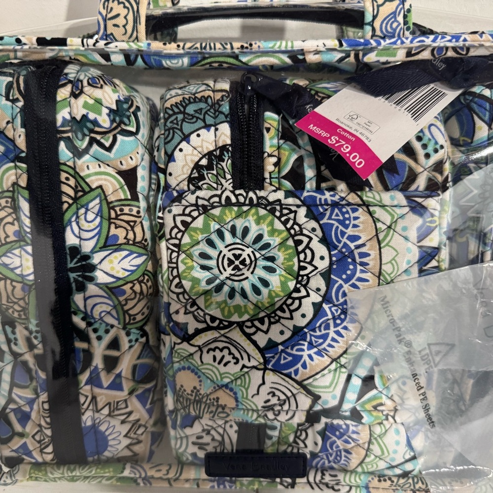 Vera Bradley Multicolor Mandala Travel Bag Set
